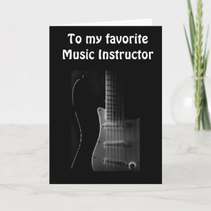 TACK TILL "MY FAVORITE MUSIC INSTRUKTOR" KORT