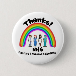 Tack till NHS Läkare Nurses Scientists Rainbow Knapp