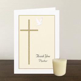 Tack till pastorkortet kort