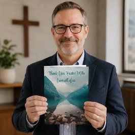 Tack till Rocky Beach pastor från församlingen Kort