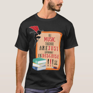Tack till superhjälte musikläraren t shirt