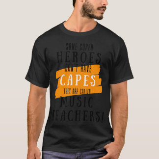 Tack till superhjälte musikläraren t shirt