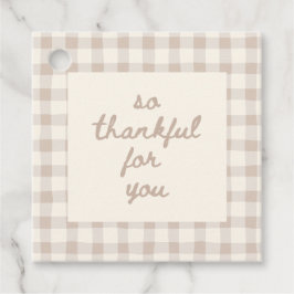 Tack till Thanksgiving-presentkort Gåvor Etiketter