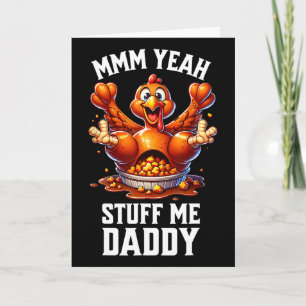 Tack till Thanksgiving Vuxen humor ful Dirty kalko Kort