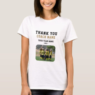 Tack till träningsteamet Namn Photo Woman T Shirt
