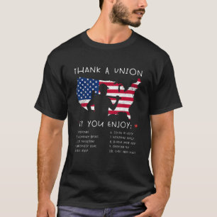 Tack till Union Shirt Union Strong Tee Funny Labor