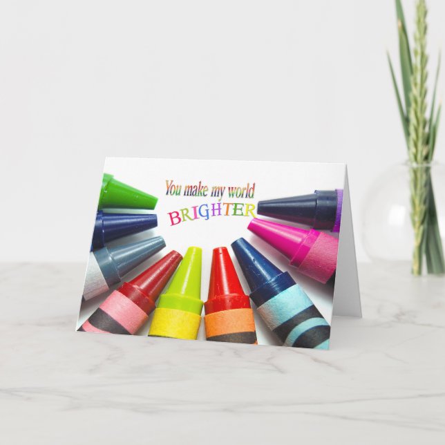 Tack till vän-kritor på vitt (Framsida)