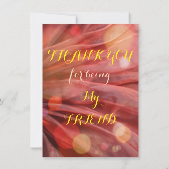 Tack till vänstra platta hälsningskort (Framsida)