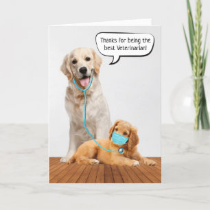 Tack till veterinären. kort