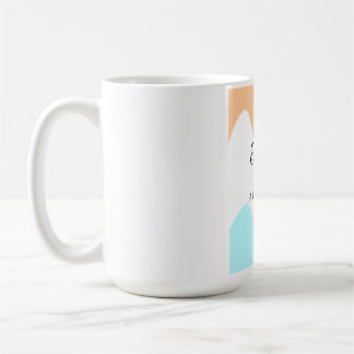Tack tillägg namn meddelande enkelt orange blått f kaffemugg