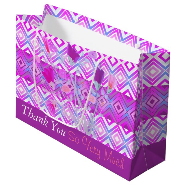 Tack Tote Stil Gift Bag (Framsidan Vinklad)