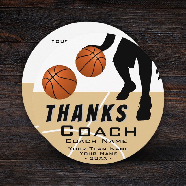 Tack Tränare Basketspelare Kort (Skapare uppladdad)