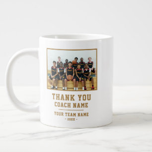 Tack Tränare Lag Namn Foto Jumbo Mugg