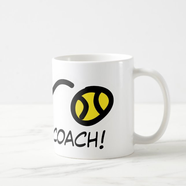 Tack Tränare! Tennis mugg (Höger)