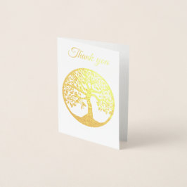 Tack Tree of Life-kort Folierat Kort