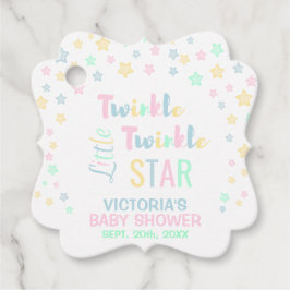 Tack Twinkle Twinkle Little Star Baby Shower Gåvor Etiketter