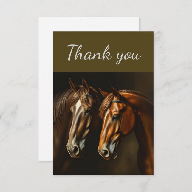 Tack Two Horses Farm Animal (Fram/baksida)