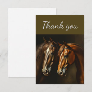 Tack Two Horses Farm Animal Kort