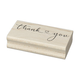 Tack Typografi Enkel Snyggt Heart Stämpel