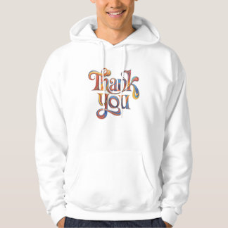 Tack Typografi: Gratitud i Stil Hoodie