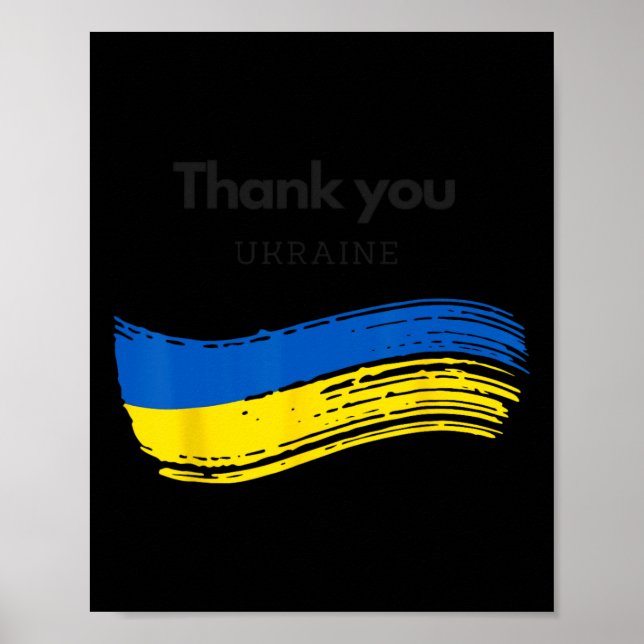 Tack Ukraina  Poster (Framsidan)