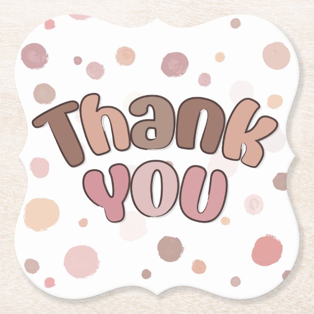 Tack Underlägg Papper (Framsida)