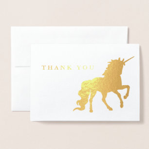 Tack Unicorn Birthday Folierat Kort