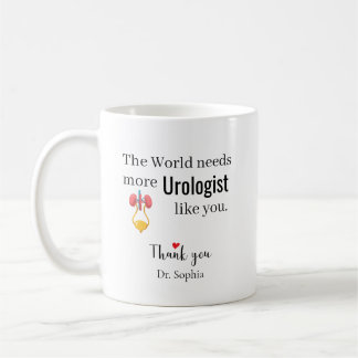 Tack Urolog Anpassat Namn Kaffemugg