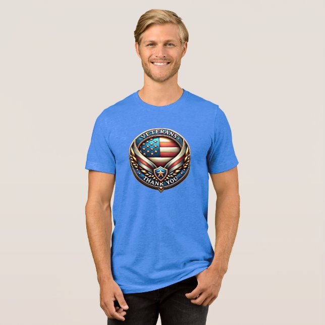 Tack US Veterans uppskattning  T Shirt (Framsida Full)