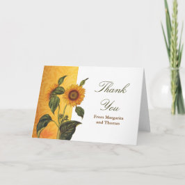 tack vackra solros-kort kort