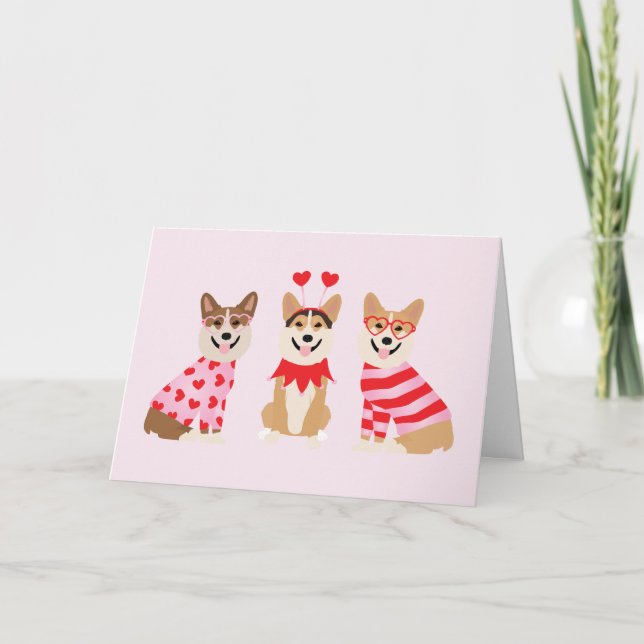 Tack Valentine Pembroke Welsh Corgi Hundar (Framsida)