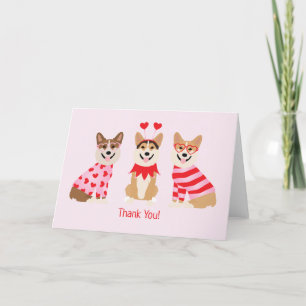 Tack Valentine Pembroke Welsh Corgi Hundar Kort