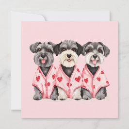 Tack Valentines day Schnauzer Hundar