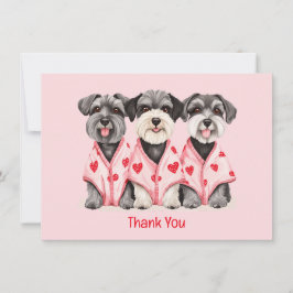 Tack Valentines day Schnauzer Hundar Kort