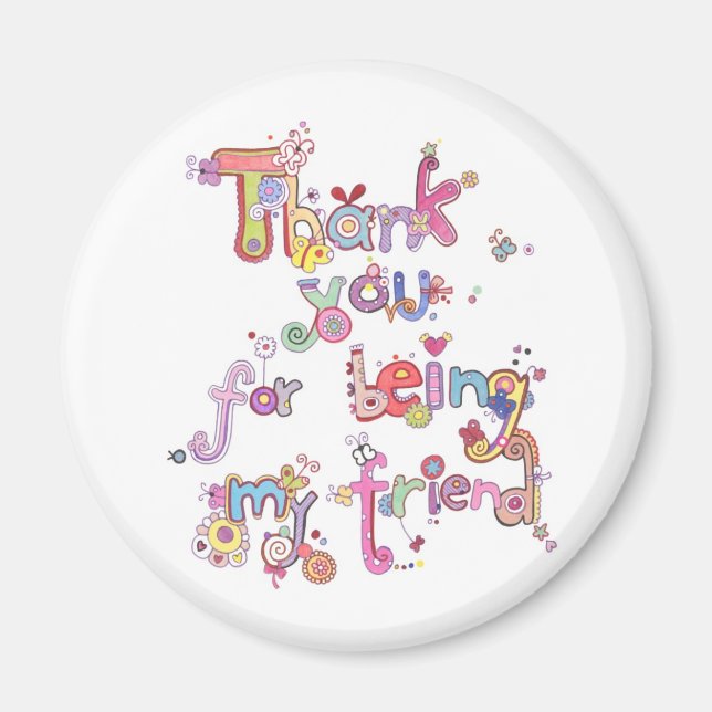 Tack väninna magnet (Framsidan)