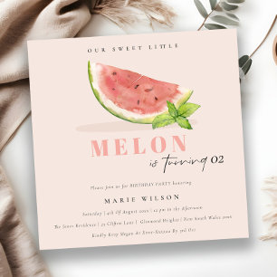 Täck vår lilla melon i alla åldrar. inbjudningar