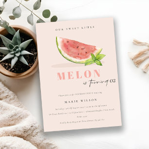 Täck vår lilla melon i alla åldrar. inbjudningar