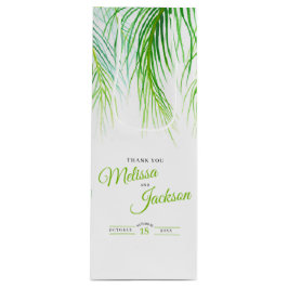 Tack vare den tropiska grönten i handflatan bröllo