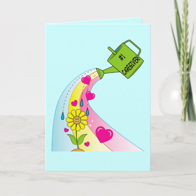 Tack vare en karriär för regnbåge och hjärtan kort (Framsida)