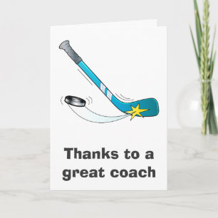 Tack vare en Underbar Hockey Coach Kort