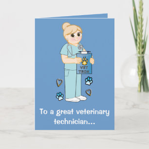 Tack vare en veterinärtekniker kort