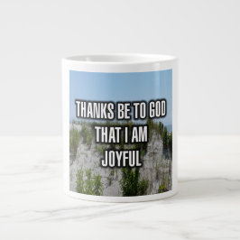 Tack vare Gud att jag är glad mugg Jumbo Mugg