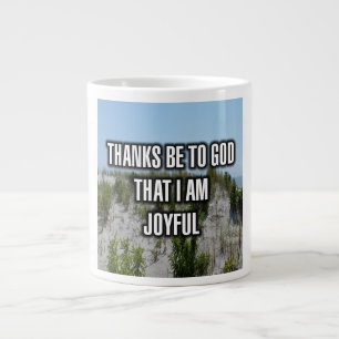 Tack vare Gud att jag är glad mugg Jumbo Mugg