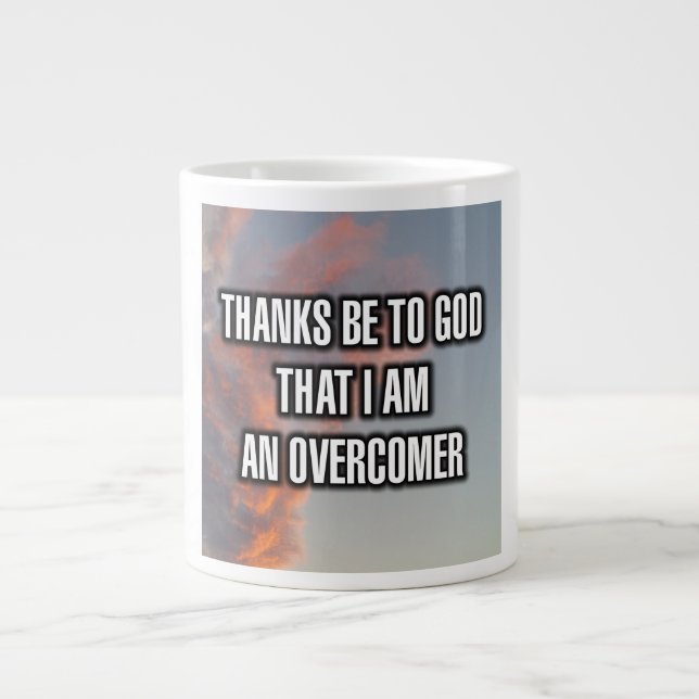 Tack vare Gud för att jag är en överkomlig Mugg Jumbo Mugg (Framsidan)