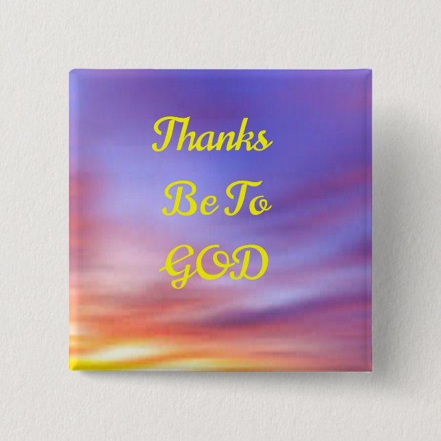 Tack vare knappen BE GOD Knapp (Framsida)