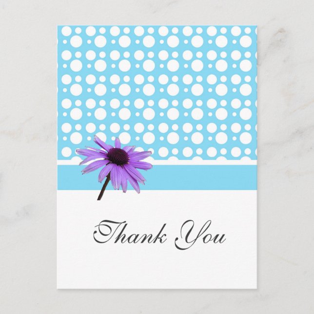 Tack vare kort, punkter och daisy vykort (Framsida)