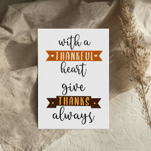 Tack vare tacksamt Thanksgiving för Heart Ge