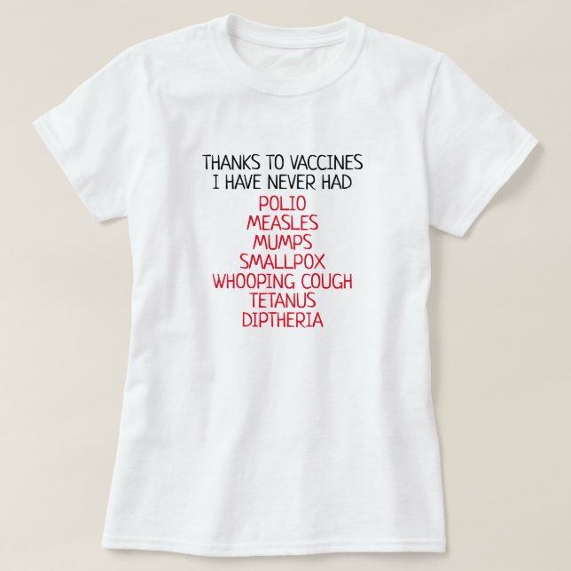Tack vare vaccin t shirt (Design framsida)