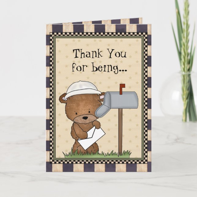 Tack Världsmästare Mailman-kort Kort (Framsida)