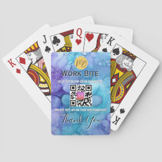 Tack Vattenfärg Företag Instagram Qr Kod Casinokort
